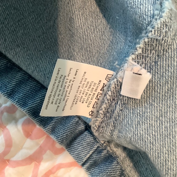 Denim Pocket Pinafore Mini Dress - Picture 8 of 8